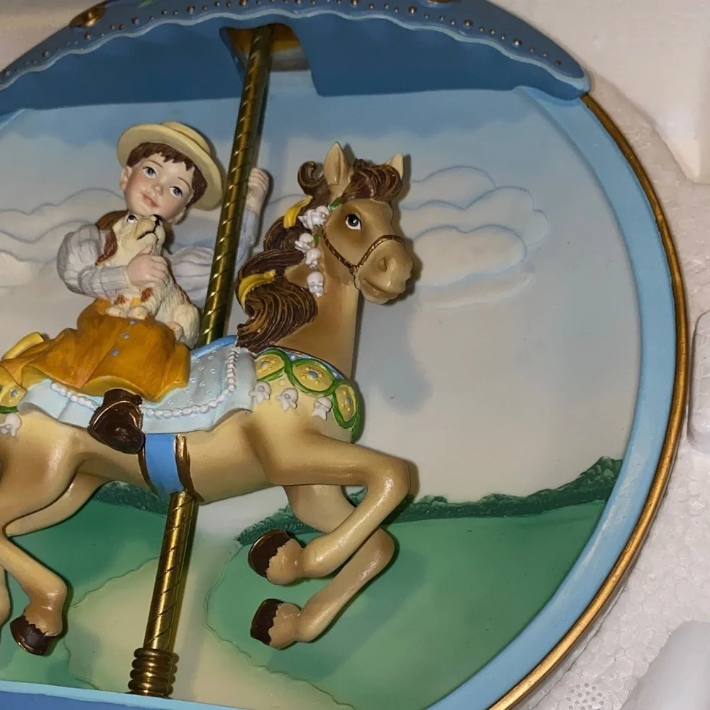 The Bradford Exchange Carousel Wall Art - Blue, Gold, Brown BX40